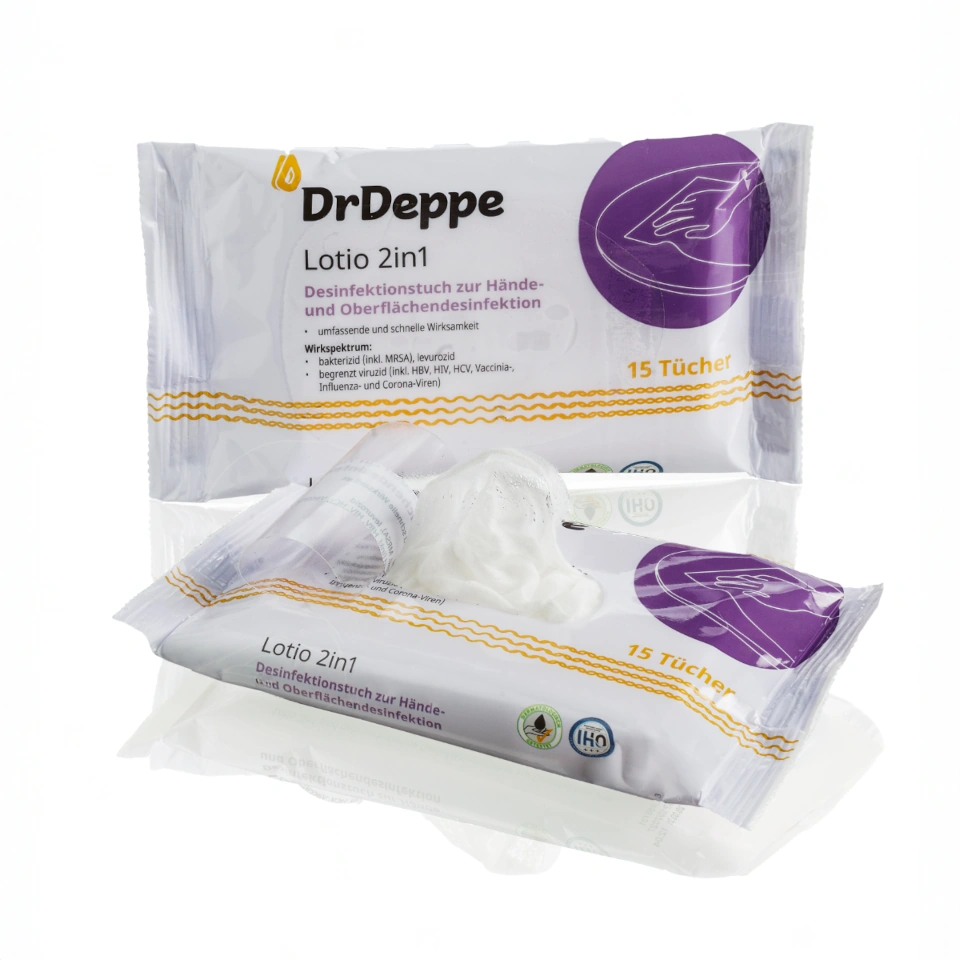 DrDeppe Lotio 2in1 Pocket-Flowpack (Cellulose) 1